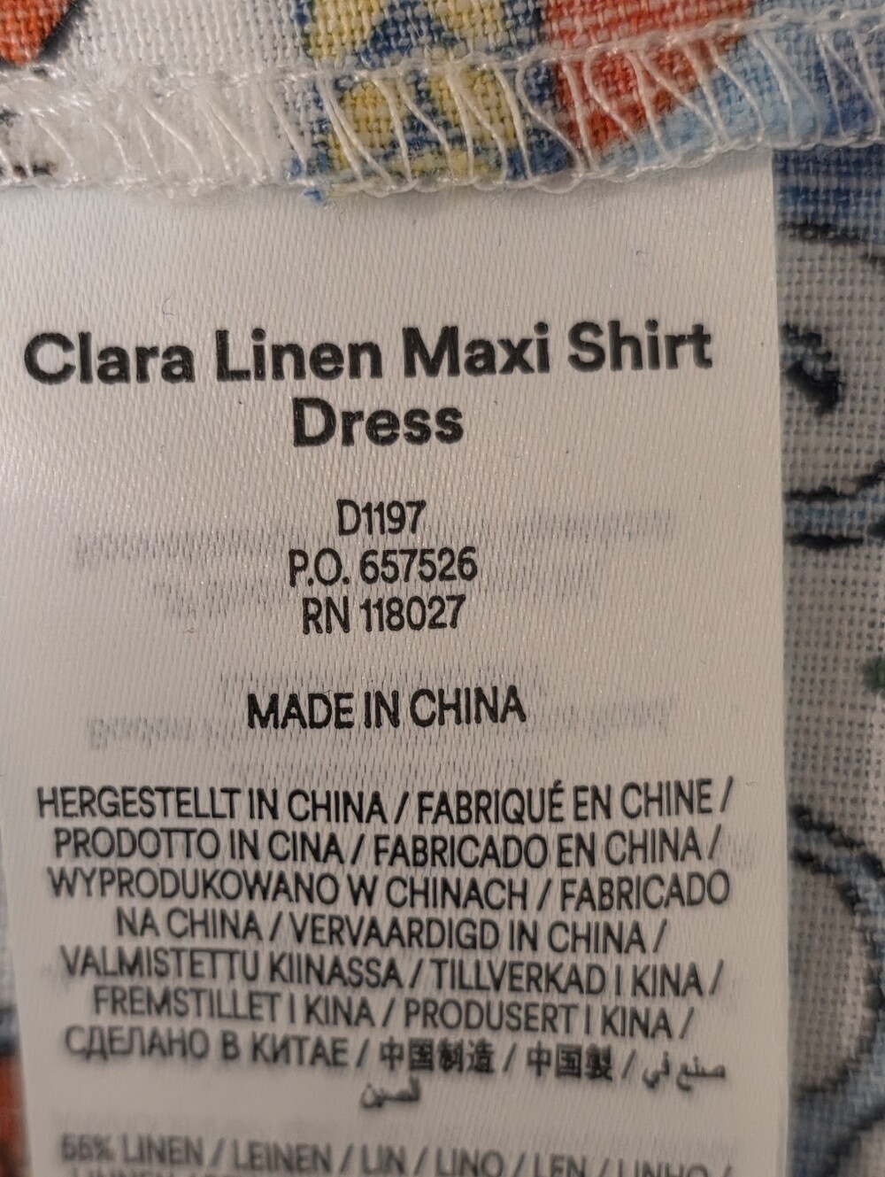 Boden Clara Linen Maxi Dress Size 14 - Picture 10 of 11